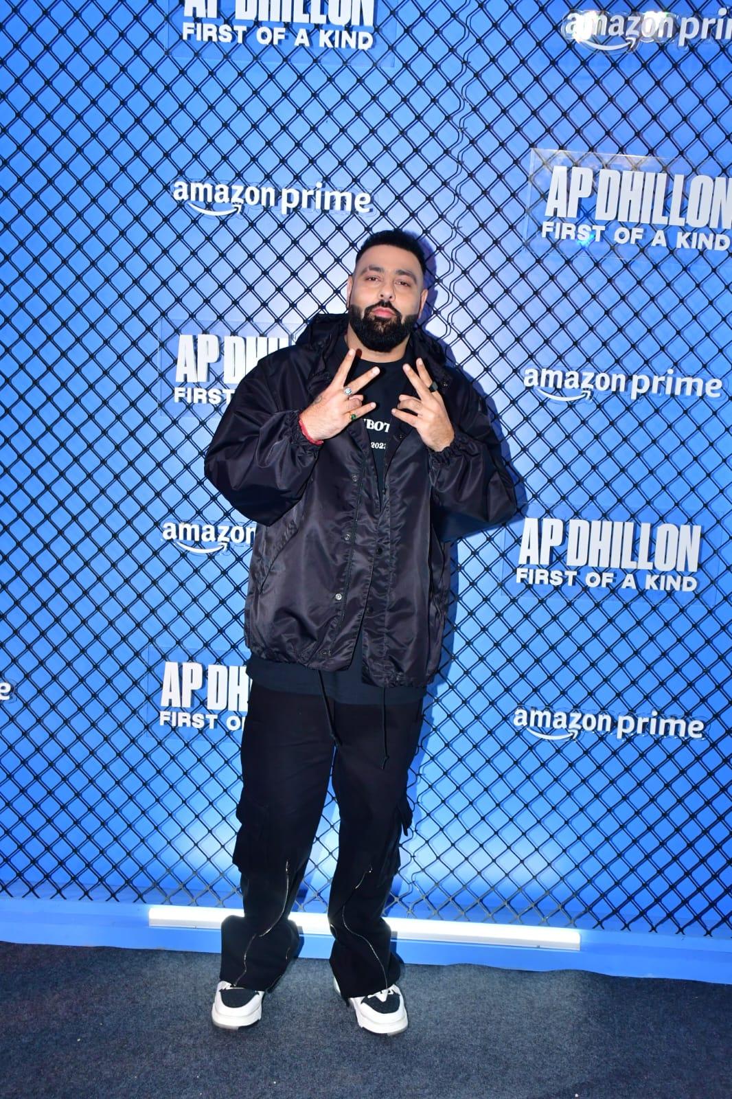 The renowned rapper and music producer, Badshah, graced the AP Dhillon`s docu-series screening with his signature style. Dressed in urban chic attire, his presence exuded charisma, reflecting his status as a trendsetter in the music industry. The renowned rapper and music producer, Badshah, graced the AP Dhillon`s docu-series screening with his signature style. Dressed in urban chic attire, his presence exuded charisma, reflecting his status as a trendsetter in the music industry.